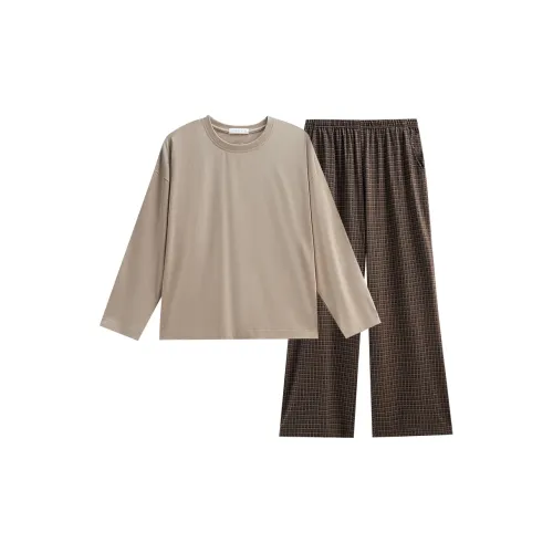 Same Language Pajama Set Women's Gray Brown