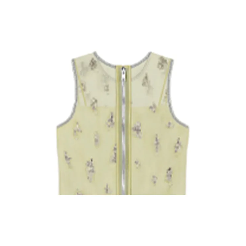 Givenchy Sleeveless Dresses Women's Lemon-3
