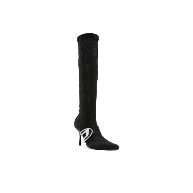 DIESEL D-Eclipse Kbt 100mm Denim Boots-3