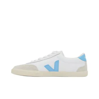 VEJA Low Top Skateboard Shoes Men's White Blue