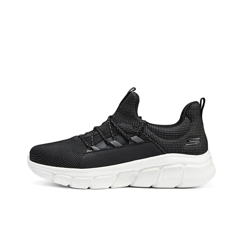 Skechers Cushioning Breathable Support Low-Top Running Shoes Men's Black-0