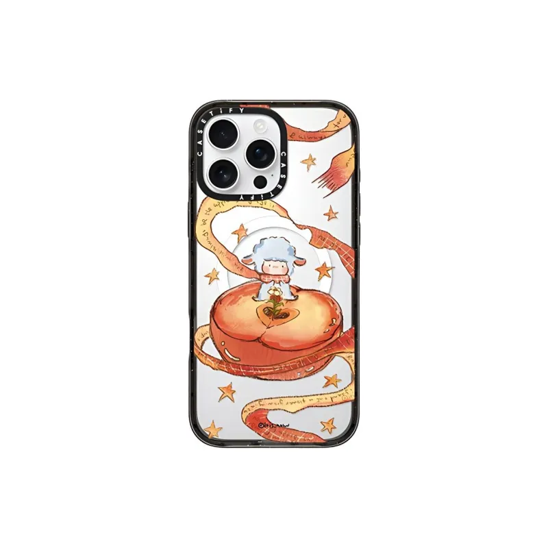 CASETIFY TPU+PC Material Peaceful Apple Phone Cases Compatibility With IPhone 16/15/Pro/Pro Max Cartoon-1