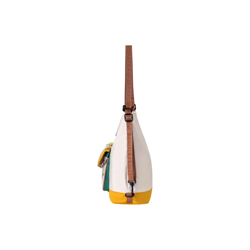 Miffy Fabric Backpack Shoulder Bag Regular Women's Khaki/Ecru-2