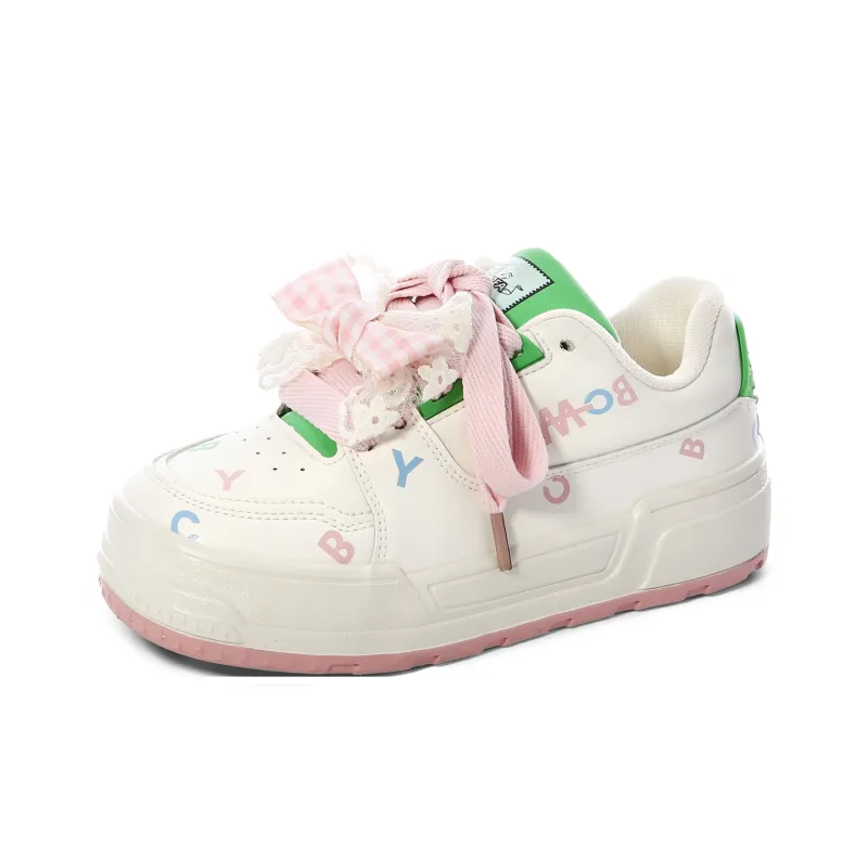 Lovely You Lightweight Wear-Resistant And Slip-Resistant Low-Top Skateboard Shoes Women's-1