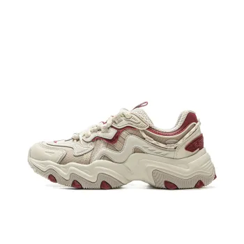 LiNing Cat's Claw Lite 2 Anti Slip Wear Resistant Low Top Chunky Sneakers Women's Beige
