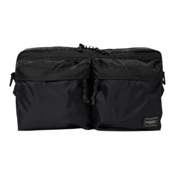 PORTER Nylon Crossbody Bag, Shoulder Bag Medium Size Men's Black