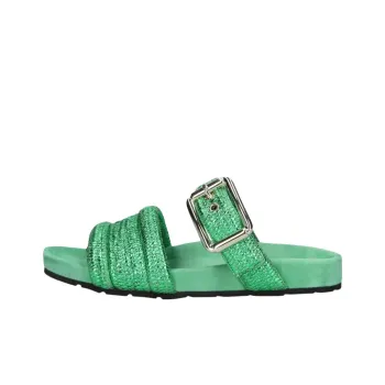 BETTINA VERMILLON Slide Slippers Women's Green