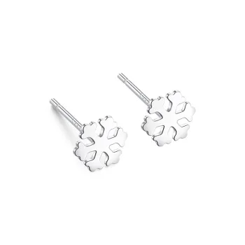 PAYMERY S999 Fine Silver Stud Earrings Women's