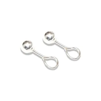 GIRATI S 999 Fine Silver Stud Earrings Unisex