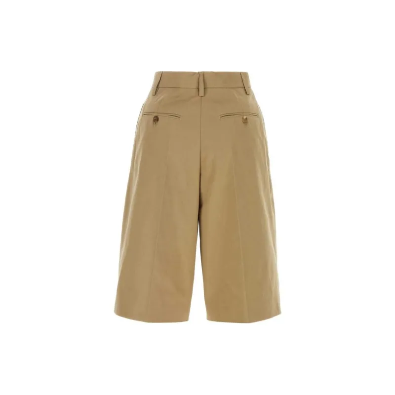 PRADA Pleated Bermuda Shorts-1