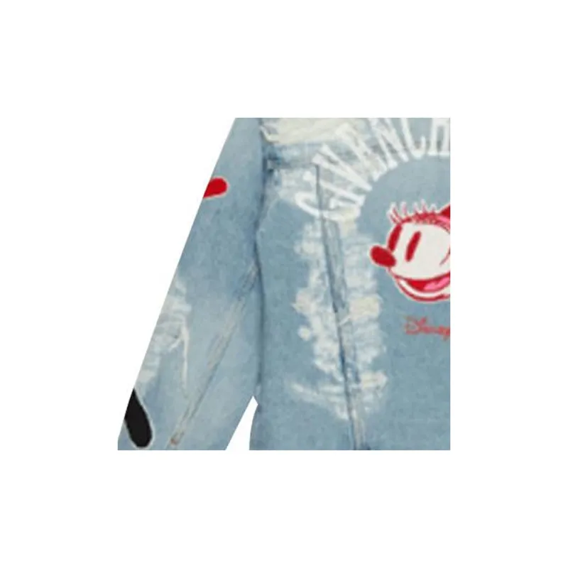 Disney X Givenchy Denim Jackets Men Light Blue-4