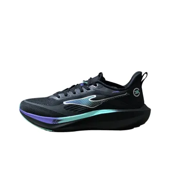 Erke Anti Slip And Wear Resistant Breathable Low Top Training Running Shoes Men's Black Purple