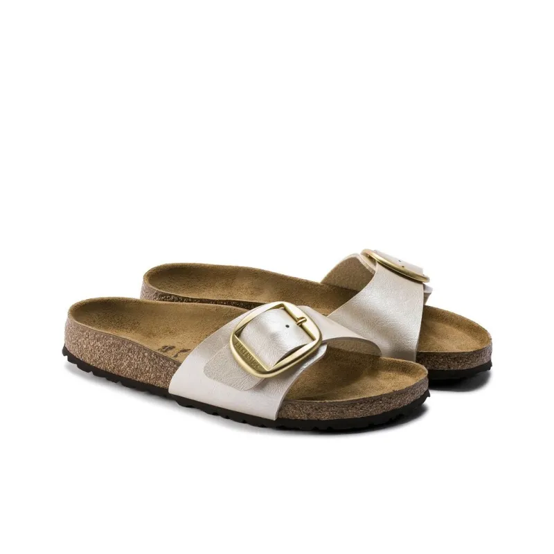 Birkenstock Madrid Big Buckle EVA Abrasion-Resistant Slide Slippers Women's White Regular-2