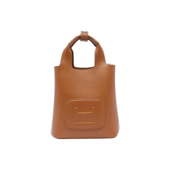 HOGAN Logo Embossed H Bag Mini Shopping Bag