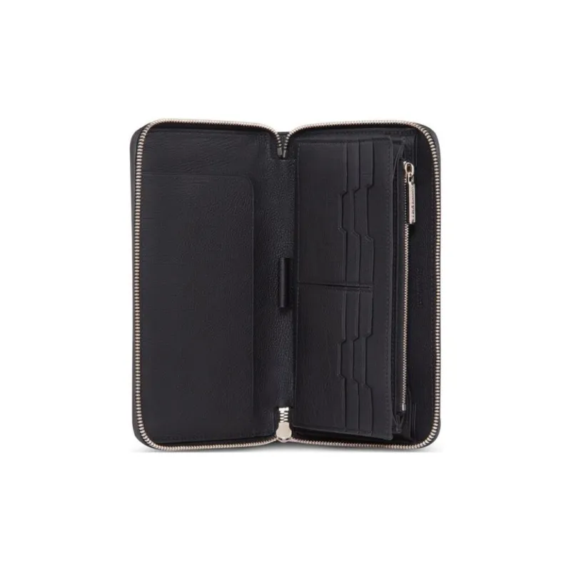 STEFANO RICCI Calfskin Wallet Men's Black-3