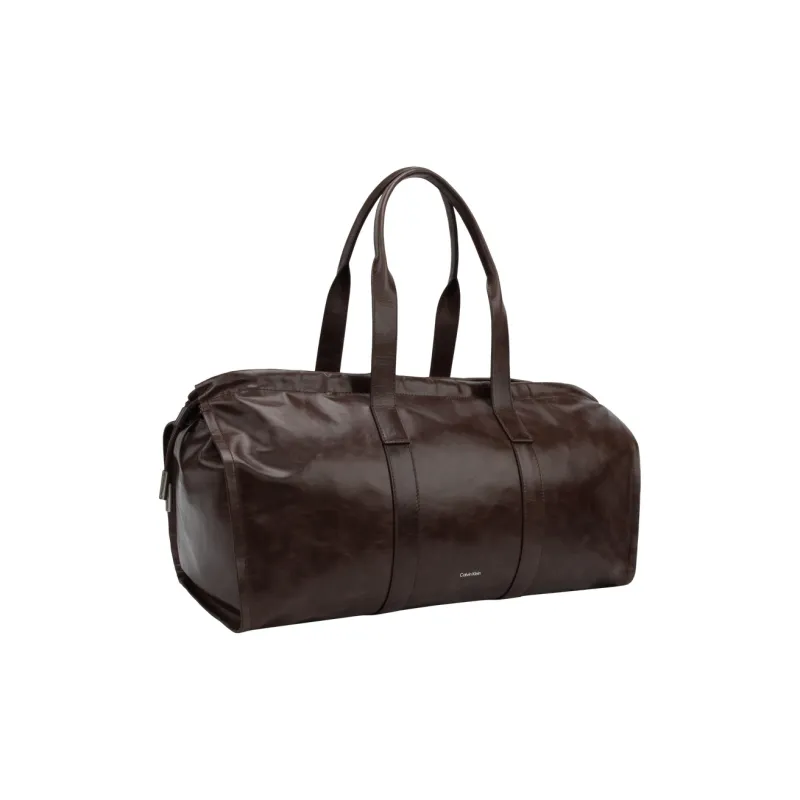 CALVIN KLEIN Cow Leather Handbag Tubas Women's Cocoa Brown-1