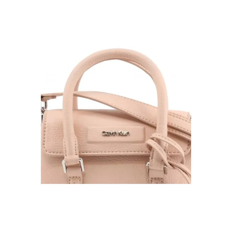 CALVIN KLEIN Polyurethane Portable Crossbody Bag Shoulder Bag Women's Pink-3
