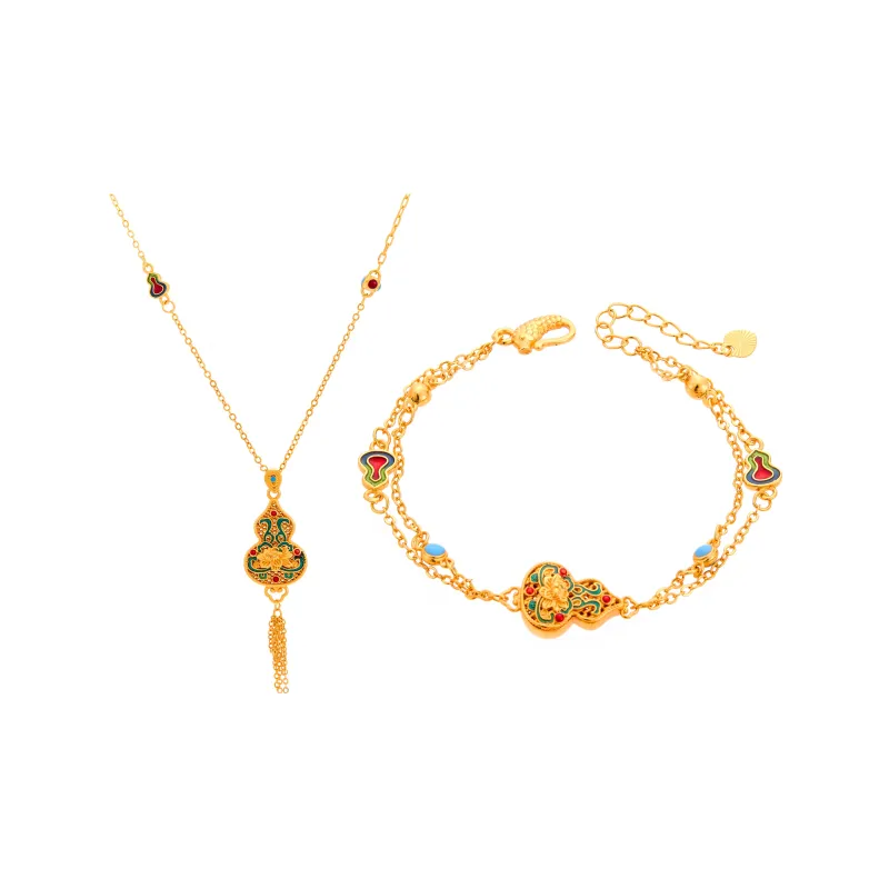 CLARKIA FLOWER Gold Plated Copper Necklaces Women's-0
