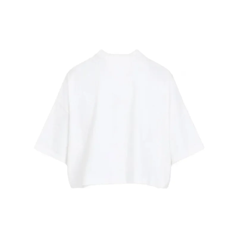 Bottega Veneta Heart Detailed Cropped T Shirt-1