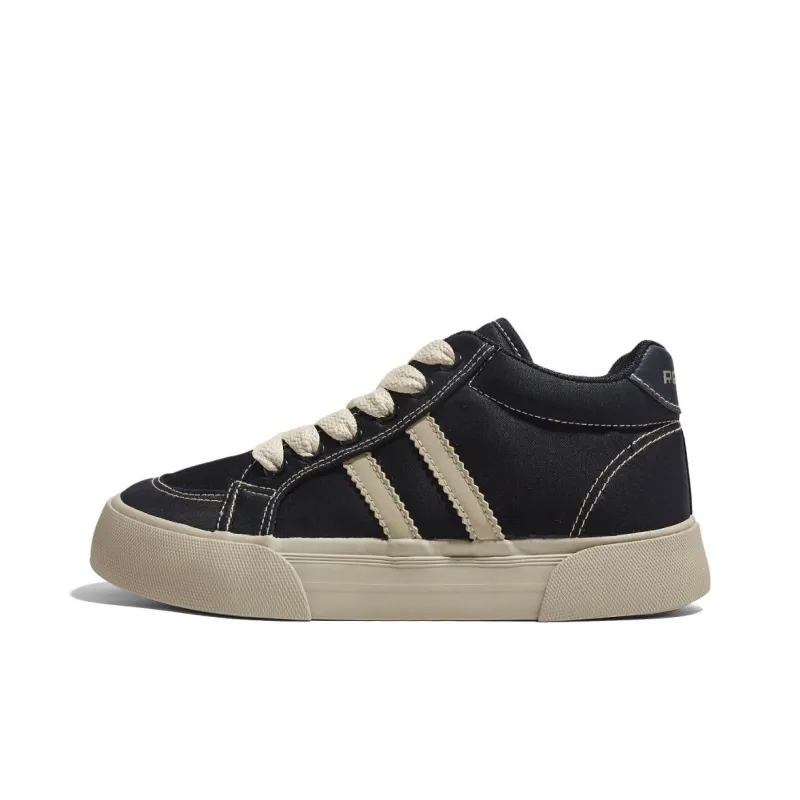 RENBEN Warm Slip-Resistant Mid-Top Skateboard Shoes Women's-5