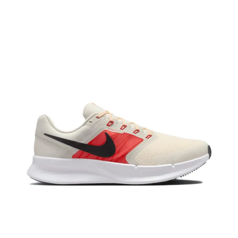 Nike Run Swift 3 Anti Slip Wear Resistant Low Top Running Shoes Men's Beige Red-1