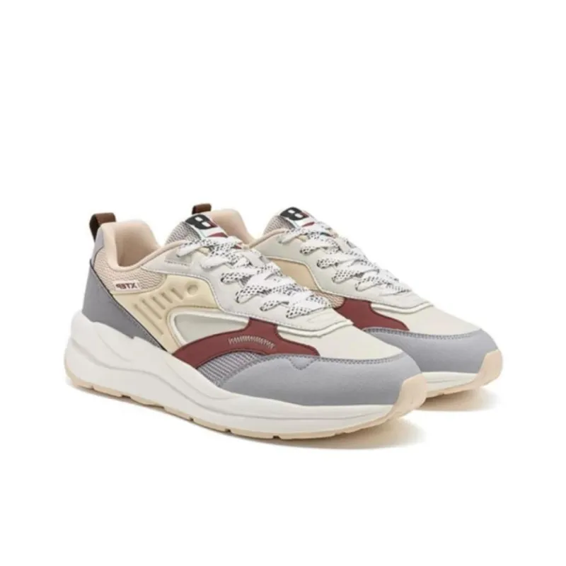 XTEP Light year 3.0 Anti Slip Wear Resistant Low Top Sports Casual Shoes Men's Red Gray-3
