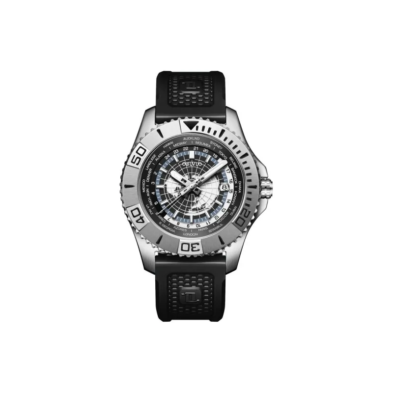 OBLVLO Automatic Mechanical Movement Watch Men's Watches Black Dial-12