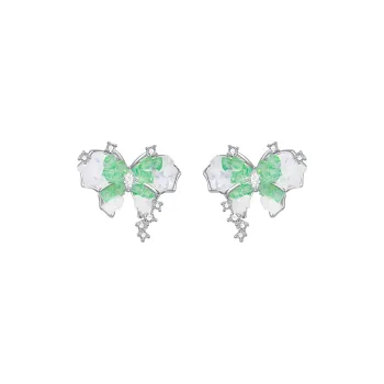 ZEGL Crystal Faceted Bead Earrings Women's
