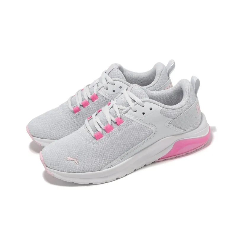 PUMA ELECTRON E Anti-Slip Wear-Resistant Low-Top Casual Running Shoes Unisex Gray Pink-2