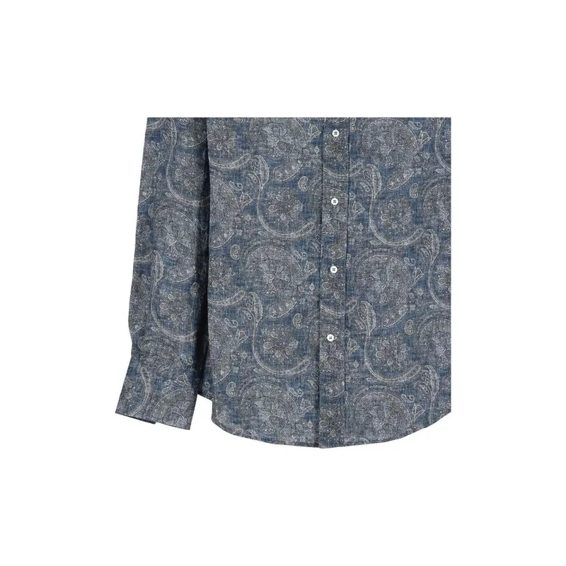 Brunello Cucinelli Paisley Printed Button Up Shirt-4