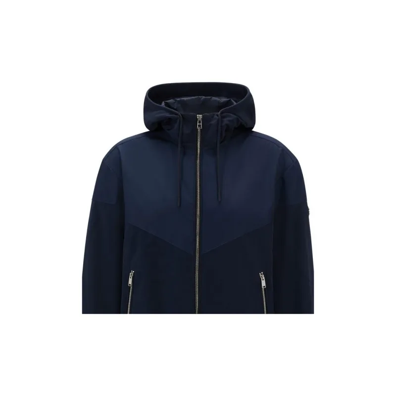HUGO BOSS Logo Patch Hooded Jacket-4
