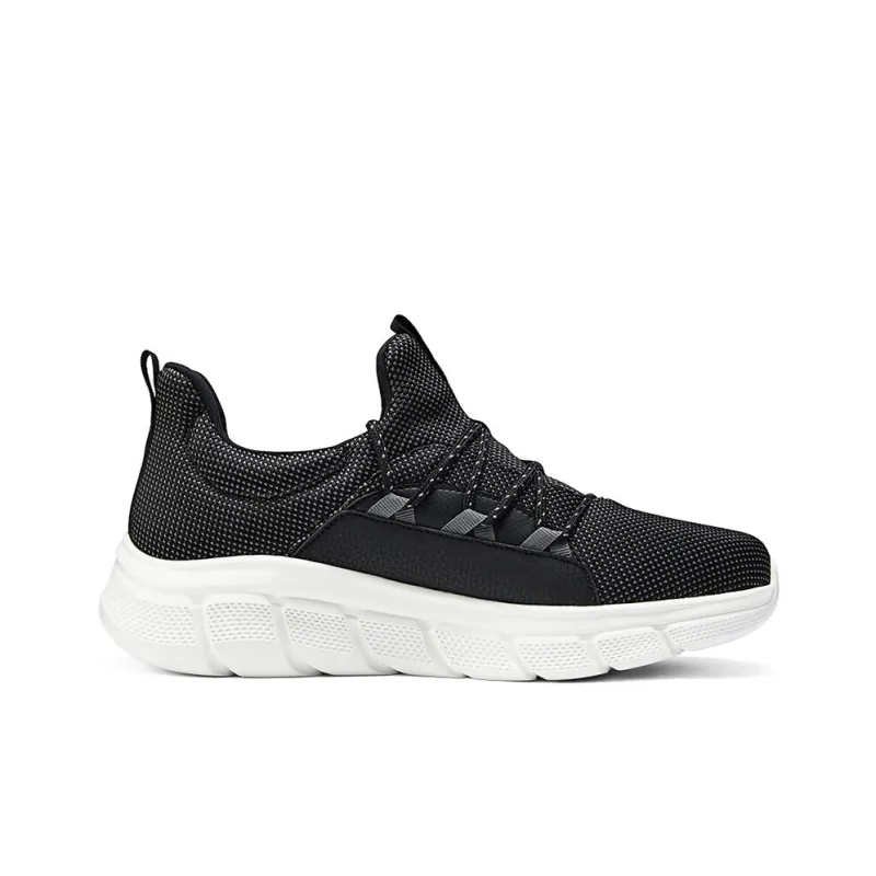 Skechers Cushioning Breathable Support Low-Top Running Shoes Men's Black-1
