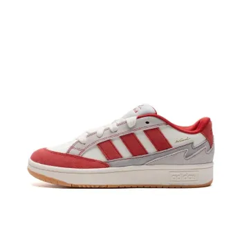 Adidas WCARD ADV Slip Resistant Breathable Lightweight Low Top Tennis Shoes Unisex White Red