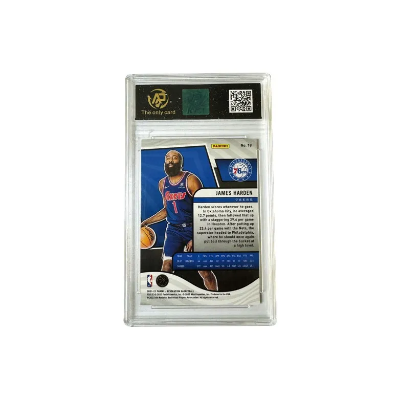 PANINI James Harden 76 Persons 2122 Revolution Refringence Basketball Card 8.5 Points Basketball Card Graded Cards 1 Pc-1