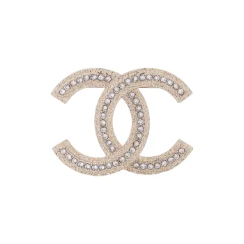 CHANEL Metal & Strass Brooch