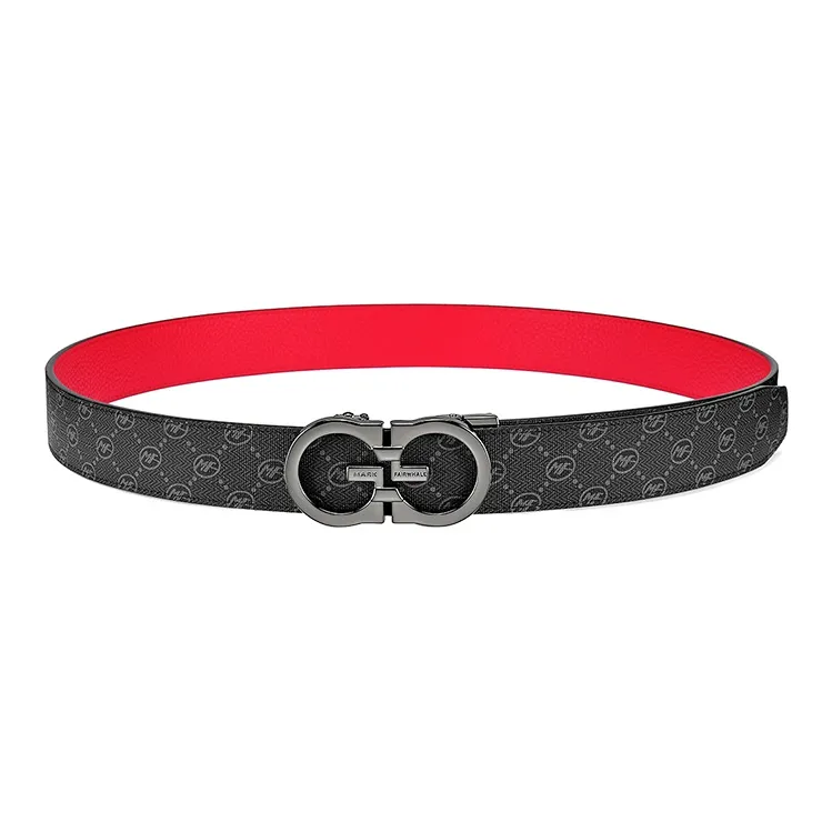 FAIRWHALE Pvc Leather Belts Men's Width 3.5CM-12
