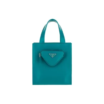 PRADA Lambskin Shoulder Bag Women's Green