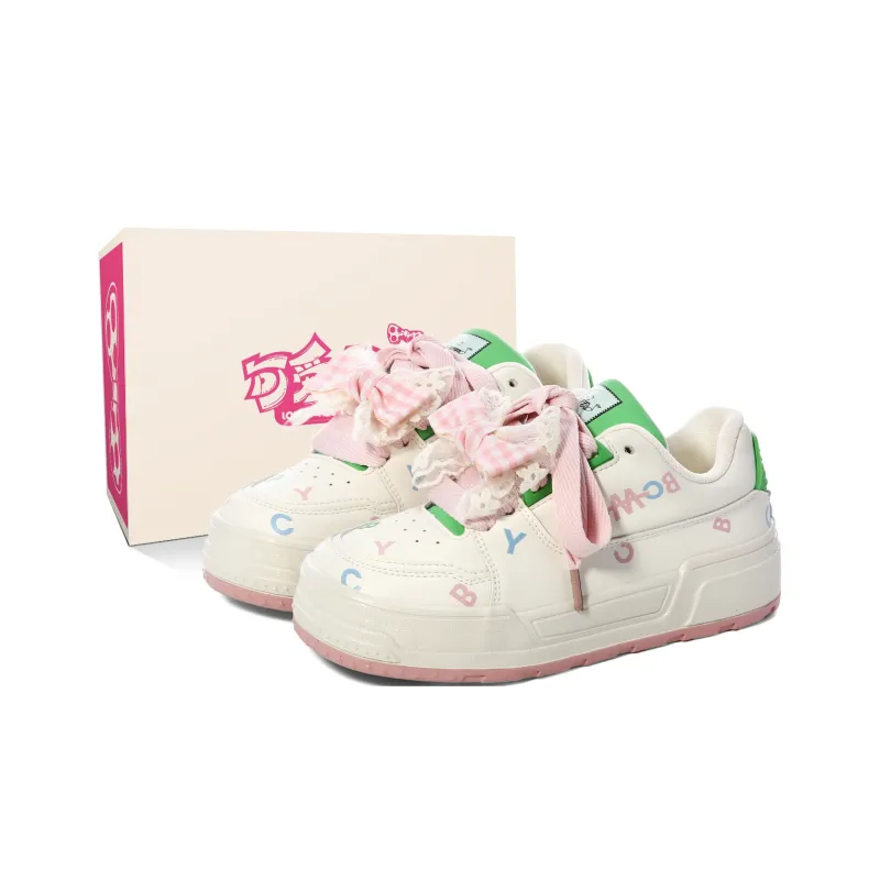 Lovely You Lightweight Wear-Resistant And Slip-Resistant Low-Top Skateboard Shoes Women's-0