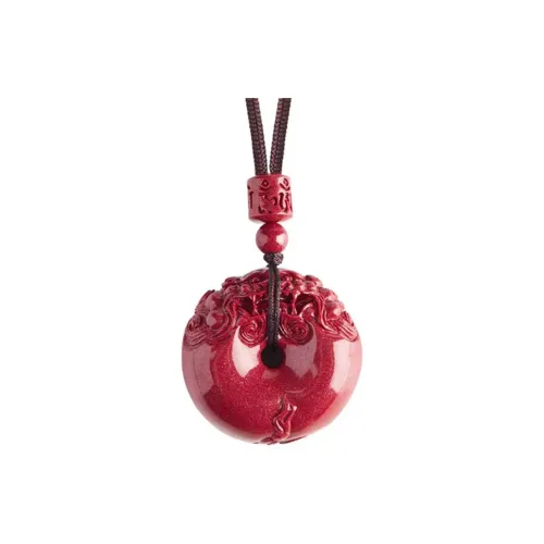 ZUIWENGLANGYASHANWENCHUANG Cinnabar Necklaces Unisex