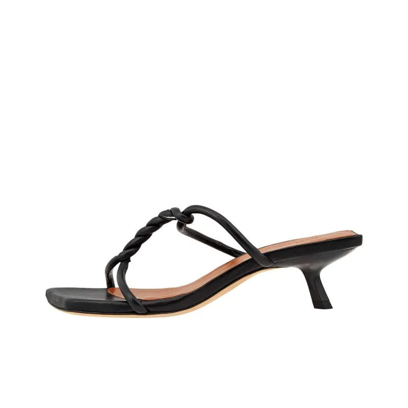 REJINA PYO Slide Slippers Women's Black-0