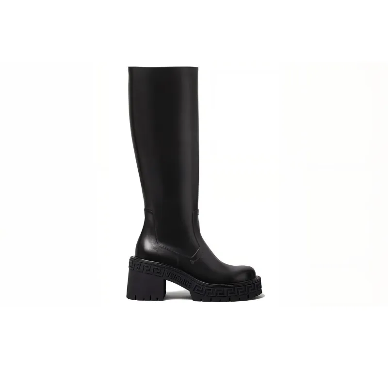 VERSACE Knee-high Boots Women's Black-1