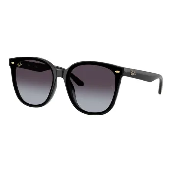 RayBan Injection Molded Square Sunglasses Unisex Black