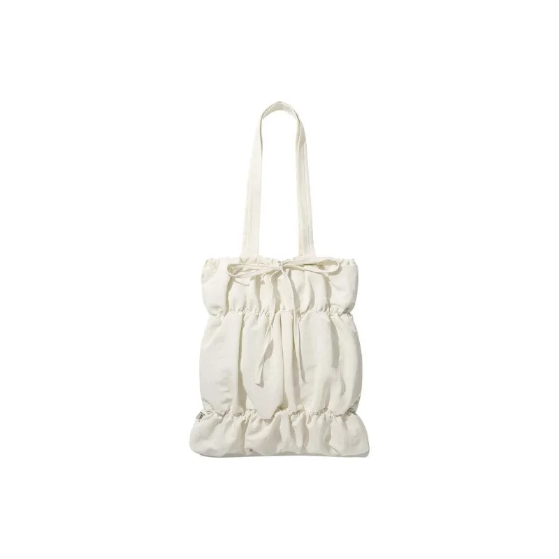 COVERNAT Nylon Tote Bag, Shopping Bag, Handbag, Shoulder Bag Women's Ivory-1