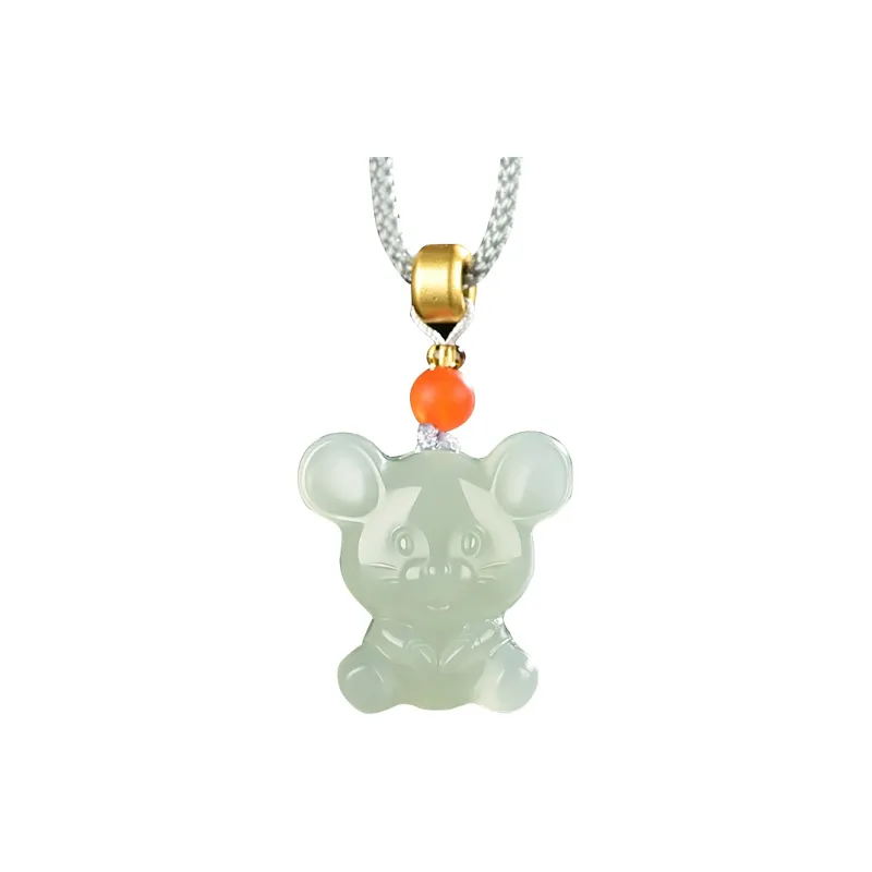 KUNYUYAO Hetian Jade Pendants White Jade/Pale Greenish White Jade Unisex-30