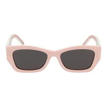 DIOR Acetate Irregular Shape Sunglasses Unisex Pink