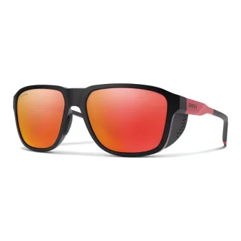 SMITH Bio-Based Square Sunglasses Men's Black Red