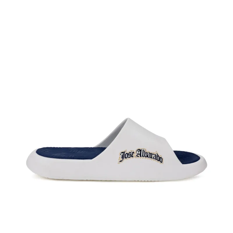 PEAK State Pole Slip Resistant Odor Resistant Slide Slippers Women's White Blue-1