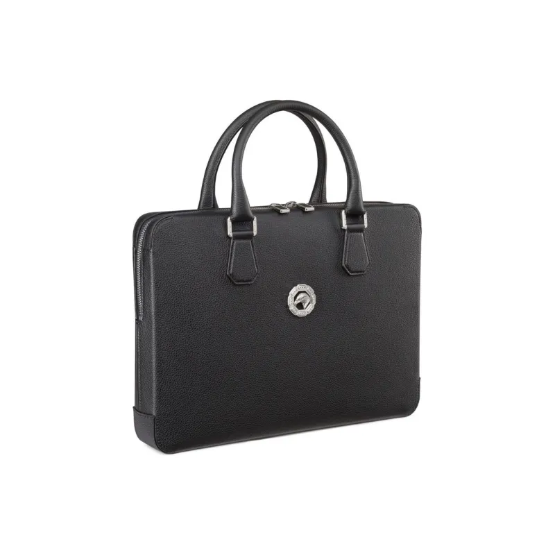 STEFANO RICCI Calfskin Portable Briefcases Men's Black-1