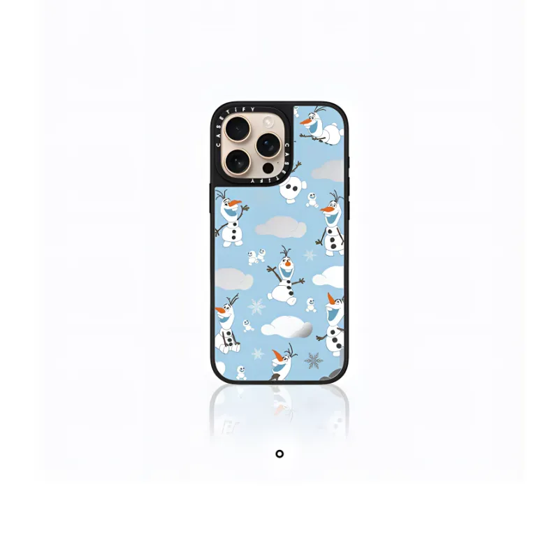 CASETIFY x BINGXUEQIYUAN TPU+PC Material Olaf Phone Cases Compatible With IPhone 16/15/Pro Max/Plus Cartoon-0