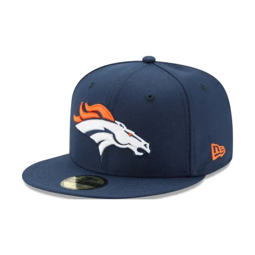 New Era pink Broncos 59Fifty Fitted Hat